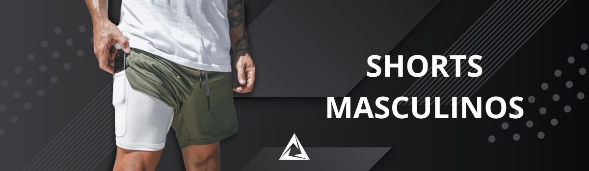 short 2 em 1 verde e branco banner coleção shorts masculinos - avanço fitness - 02
