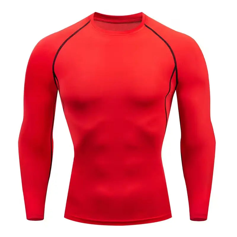 camisa-de-compressao-manga-longa-compression-vermelho