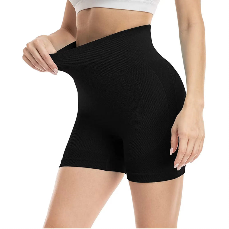 short-feminino-cintura-alta-seamless-preto-02