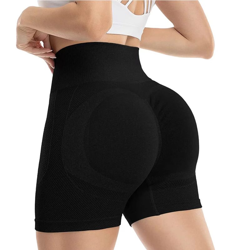 short-feminino-cintura-alta-seamless-preto-03