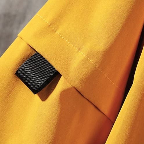 manga jaqueta corta vento masculina hbbr amarela