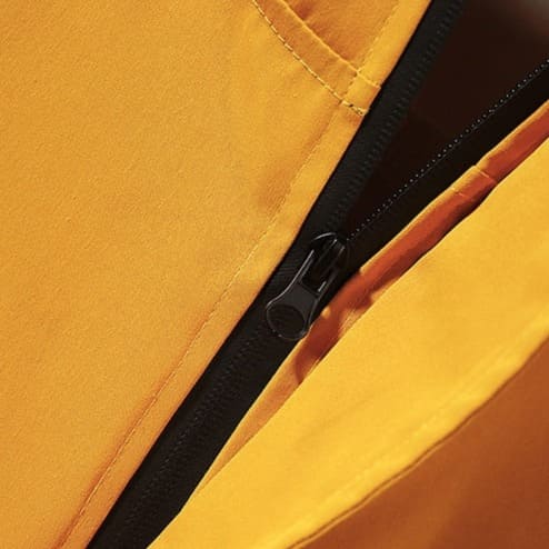 zipper de abertura jaqueta corta vento masculina hbbr amarela
